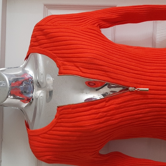 International Concepts I-N-C orange sweater top Size Medium - Picture 4 of 10